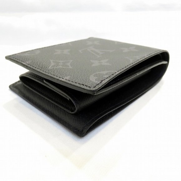 Louis Vuitton Monogram Eclipse Portefeuille Marco NM M62545 Wallet Bifold Men's - Picture 9 of 9